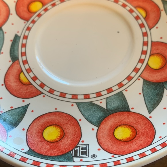 Vintage Mary Engelbreit Cup & Saucer “ Be warm, inside and out” ❤️ - Picture 5 of 7